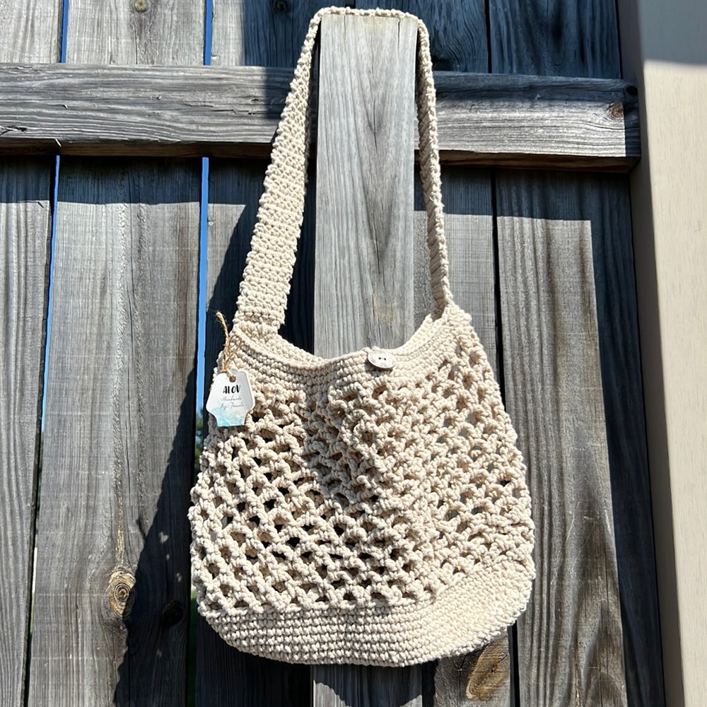 💯% Organic Mecrame Bag